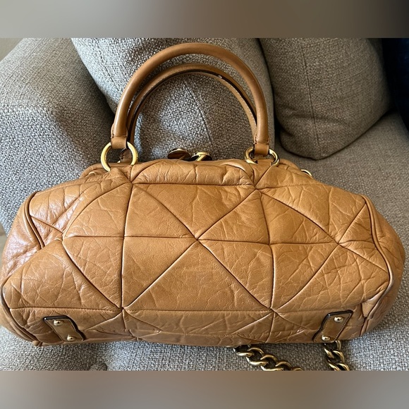 Marc Jacobs Stam Vintage Y2K Chain Strap Quilt Patch Satchel Handbag $1495 RARE - Picture 4 of 11